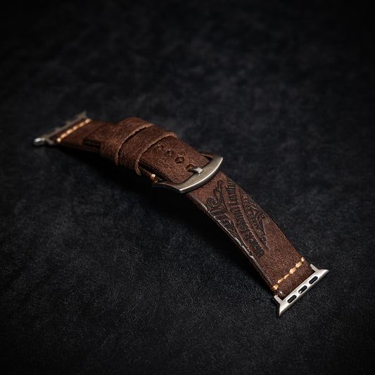 Apple Watch Kelloranneke Tumman Ruskea