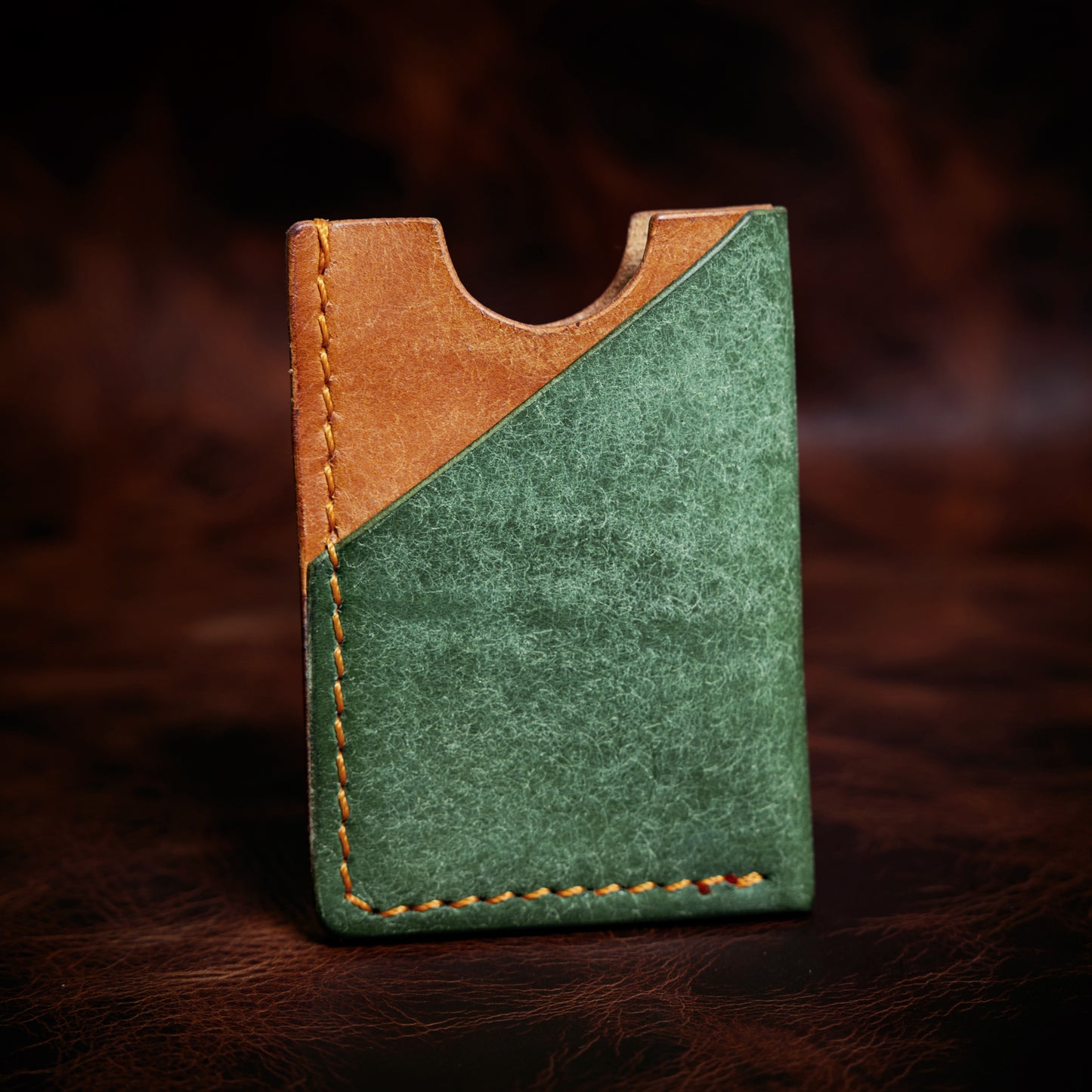 Korttikotelo Pueblo Vihreä/Oranssi