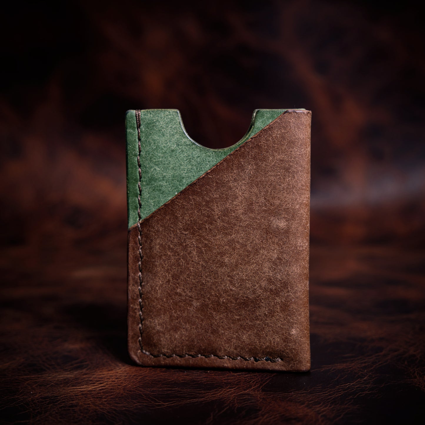 Korttikotelo Pueblo Ruskea/Vihreä