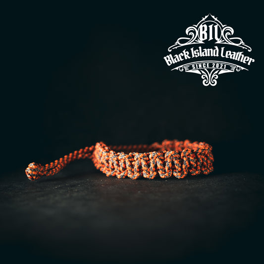 Paracord Rannekoru / Heijastava Oranssi & Harmaa